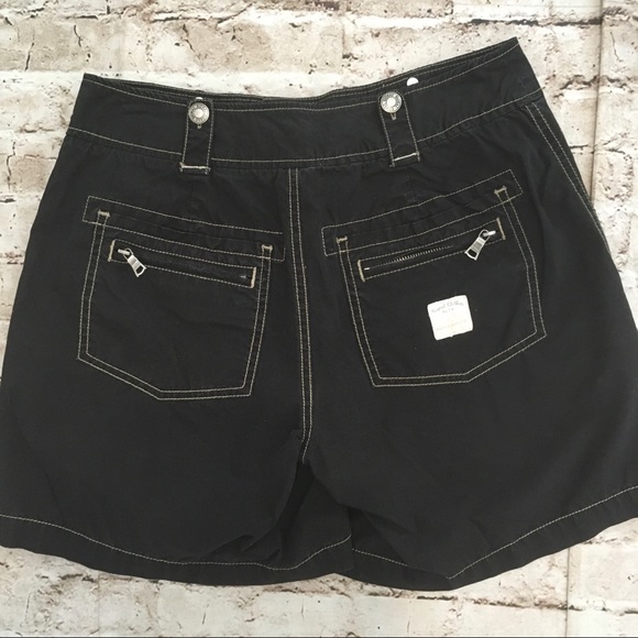 .Signal Clothing black detailed cotton shorts Runs Small More like a 4 US - Picture 8 of 12